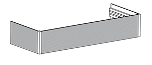 Stribet aluminium/Aluminium striped