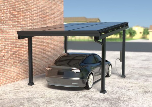 Freestanding solar carport